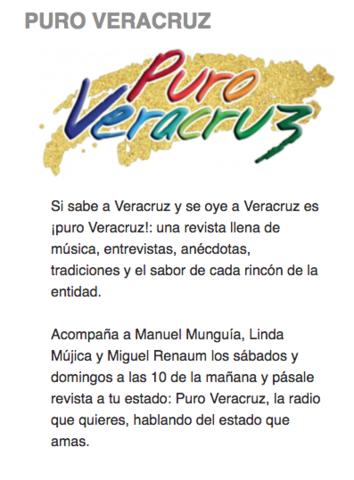 Entrevista en "Puro Veracruz"