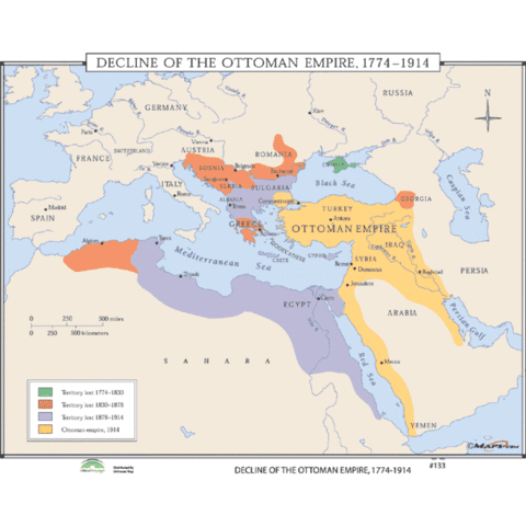Ottoman Empire falls apart