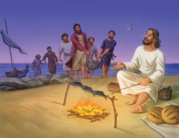 Jesus appears to seven Disciples (John 21:14)