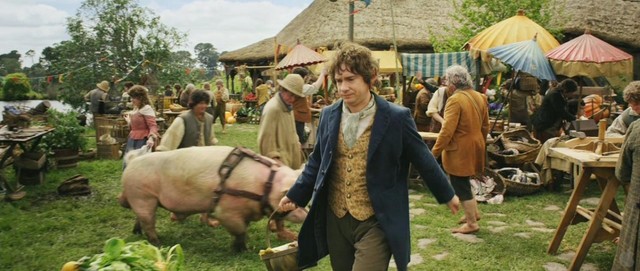 Bilbo and Gandalf's journey back