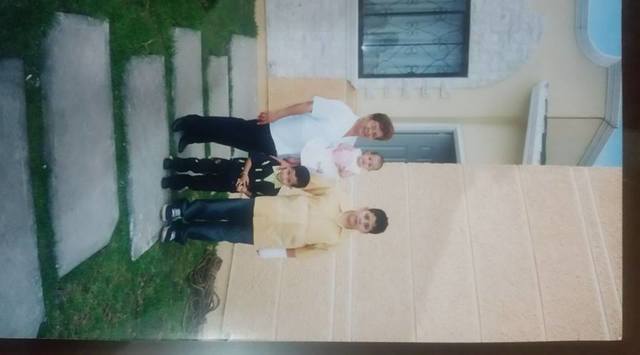 my grandmother and brothers