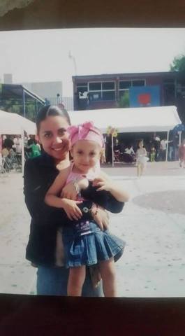 with my cousin at her birthday