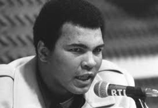 Mohammed Ali Announces His Retirement