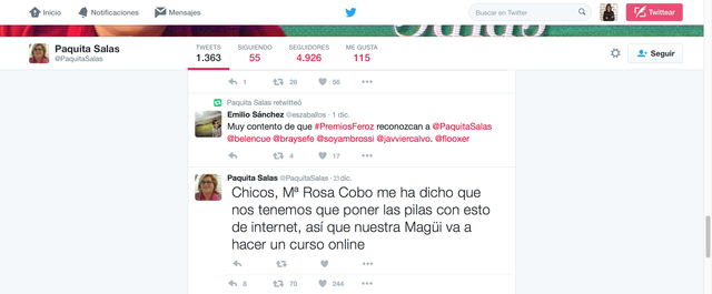 Tuit de @PaquitaSalas