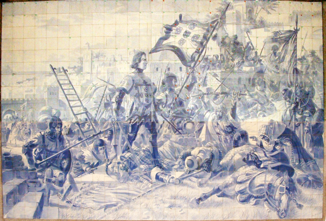 The Portuguese conquer Ceuta, Africa