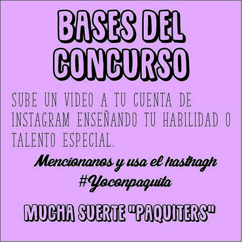 Concurso #YoConPaquita