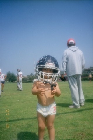 The first time I went to a football game