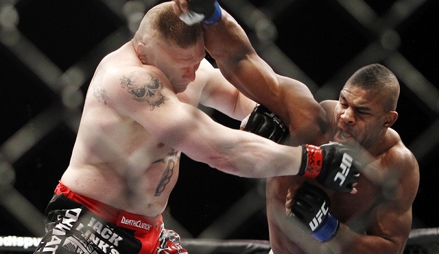 Brock Lesnar loses the UFC fight