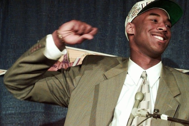Kobe announced he was going into the draft