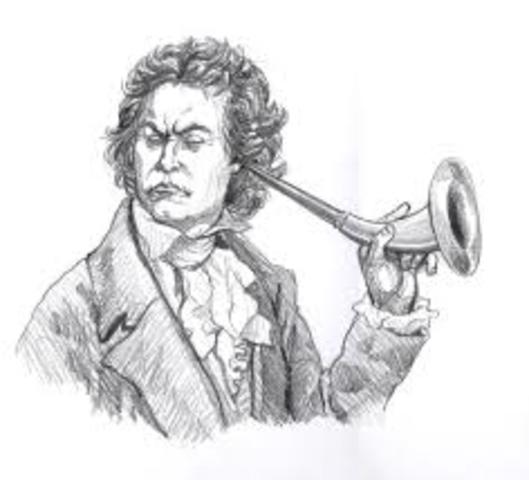 Beethoven begins to loose his hearing