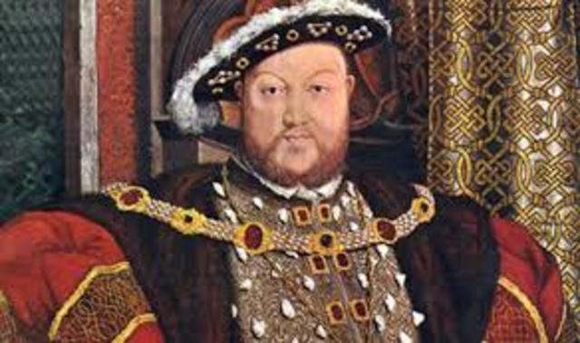Henry VIII becomes King of England