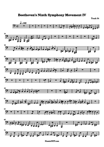 Performs his Ninth Symphony