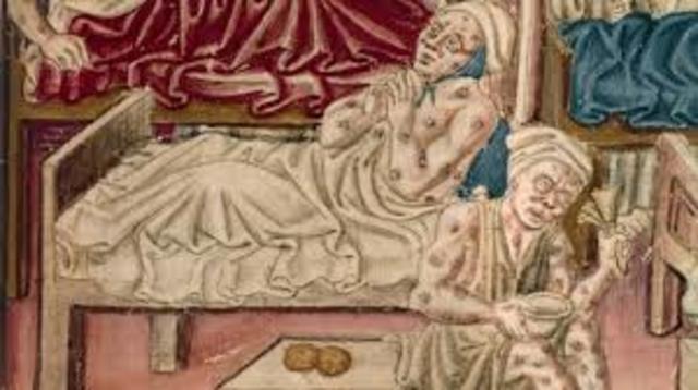 The Bubonic Plague hits Europe