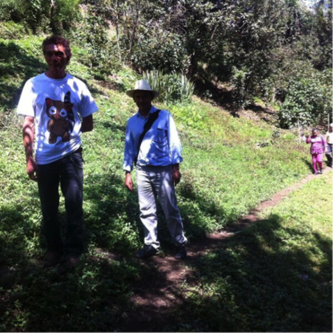 Recorrido de ubicación de parcela experimental