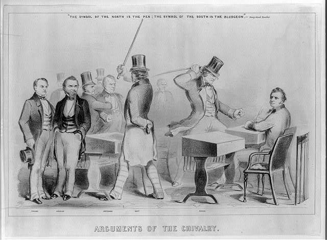 Charles sumner caned in senate