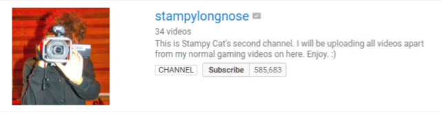 He made his first minecraft channel