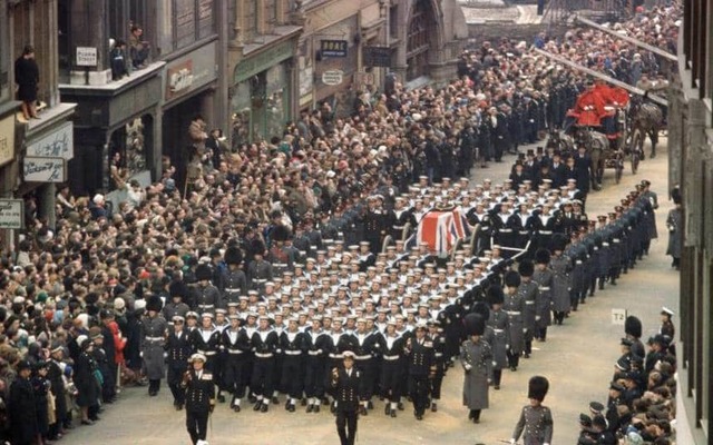 Winston churchill dies