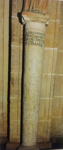 Columna Visigoda de la Iglesia de Santa María