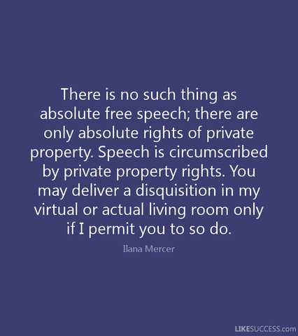 Actions on private property aren't protected by the First Amendment