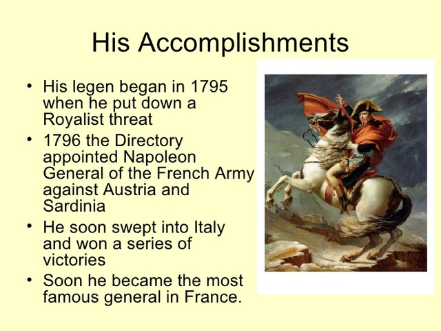 Accomplishments of Napoleon
