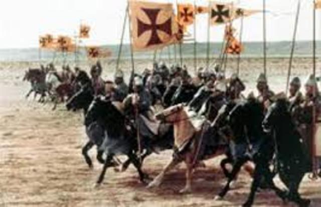 Los cristianos avanzaron en secreto y preparse para la batalla