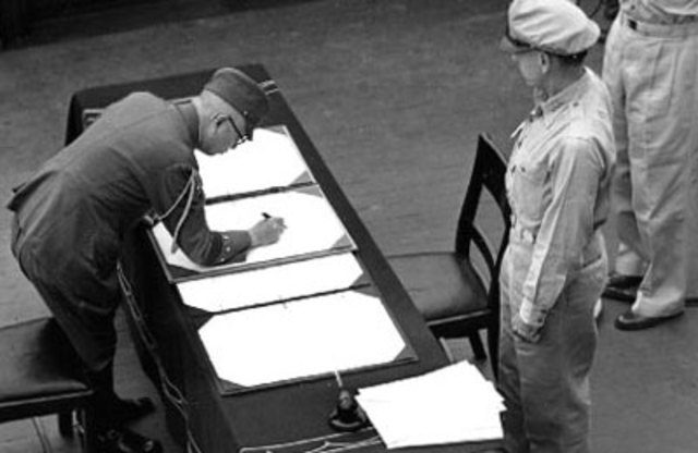 Japan surrenders