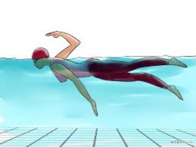 learning freestyle swimming