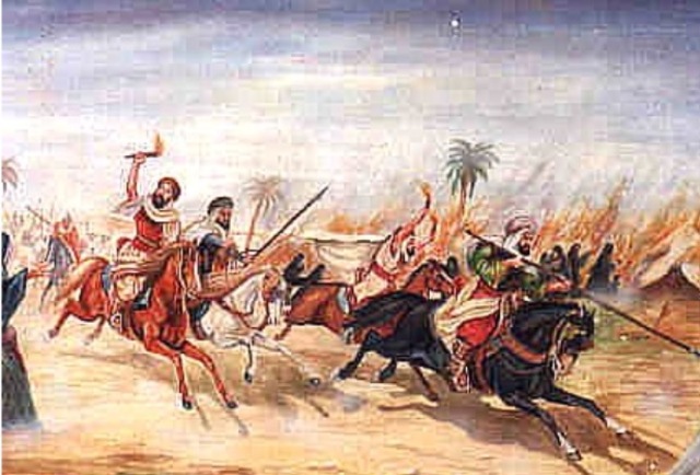 The caravan raid against pegan Meccans