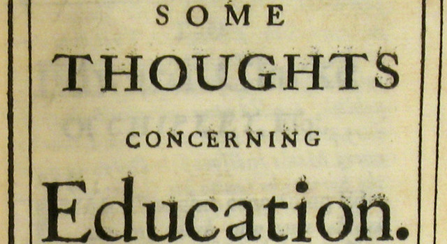 John Locke writes Some Thoughts concerning Education