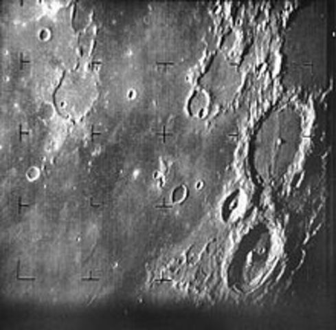 Ranger 7, first close range images of the Moon.