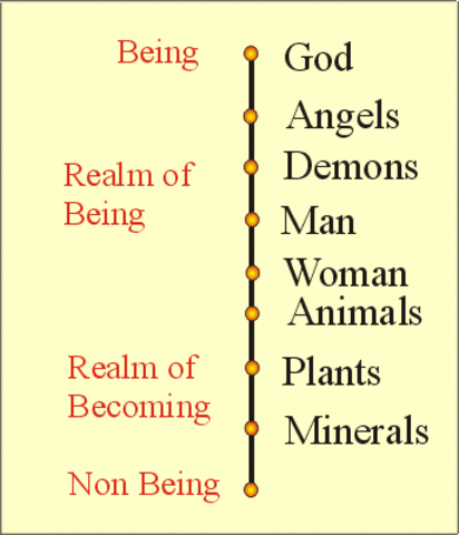 384-322 B.C. --Aristotle describes life with the Scala Naturae