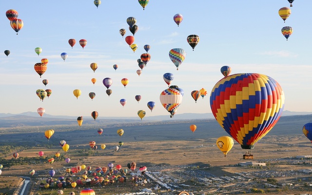 hot air balloons