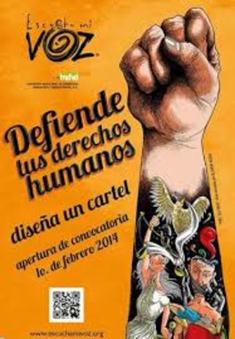 PRESENTACIÓN DE LOS CARTELES DE DERECHOS HUMANOS Y ENTREGA DE CALIFICACIONES