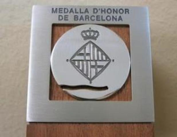 Medalla d'Or de la Ciutat de Barcelona.