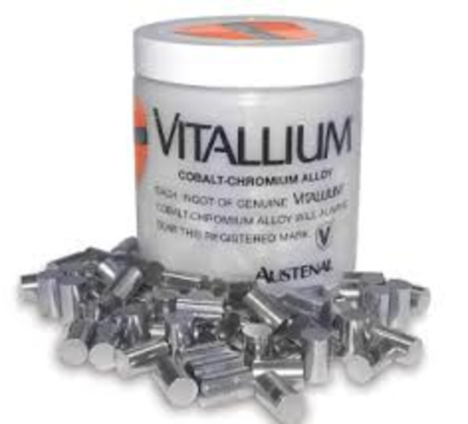 Vitallium dental screw