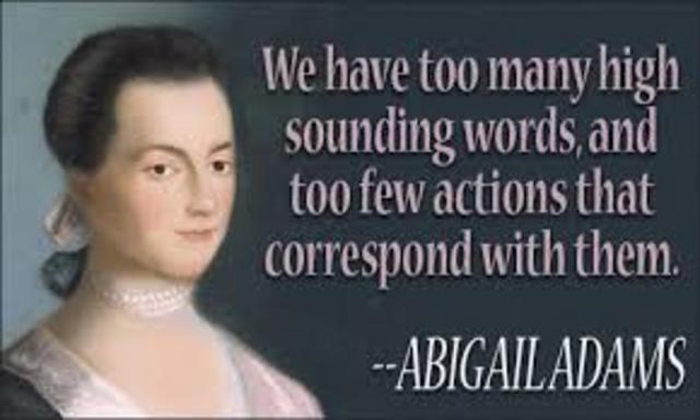 Abigail Adams second First Lady of the U.S.