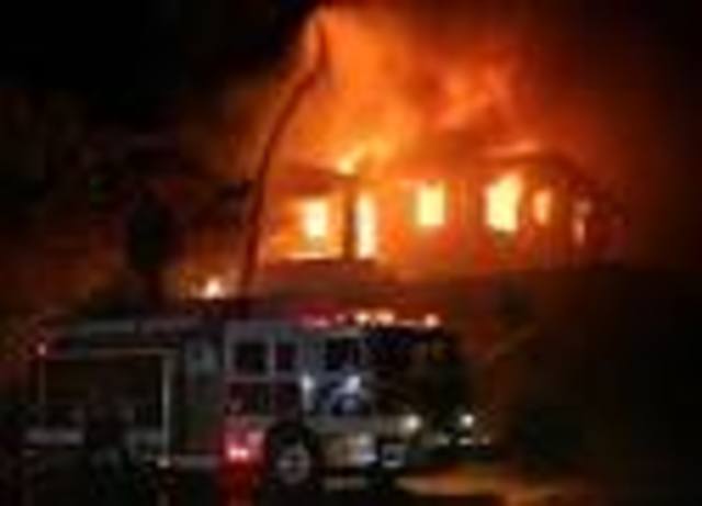 House was set on fire by a racist mob