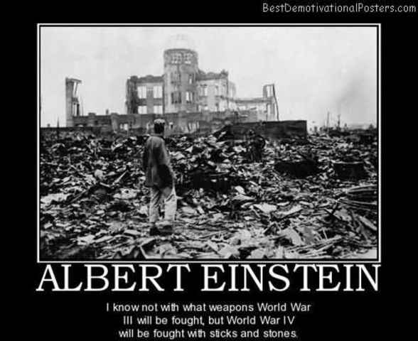 Albert Einstein the war ends