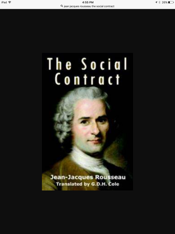 Jean Jacques Rousseau publishes the social contract