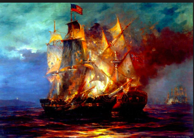 battle of Bohomme Richard vs Serapis