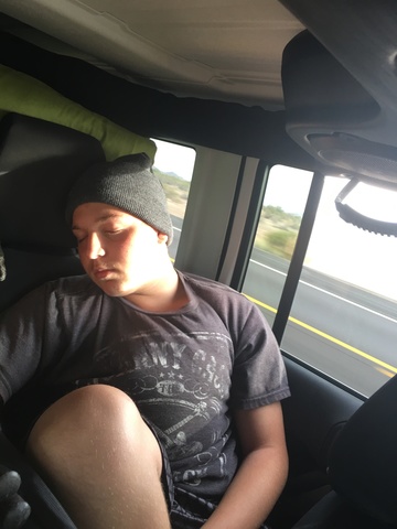 After a long day golfing!