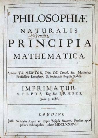 Issac Newton publishes book