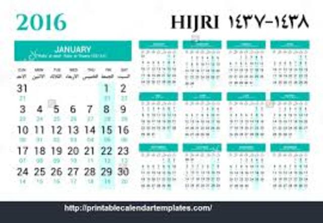The Muslim Calendar is made
