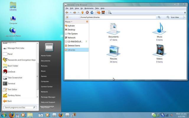 Interfaz de Windows 7