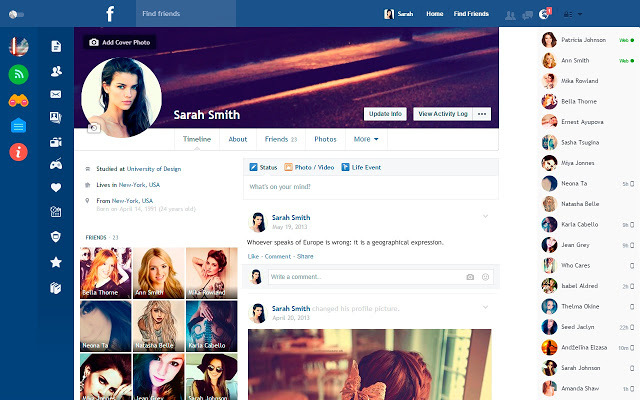 Facebook, Orkut, Flickr