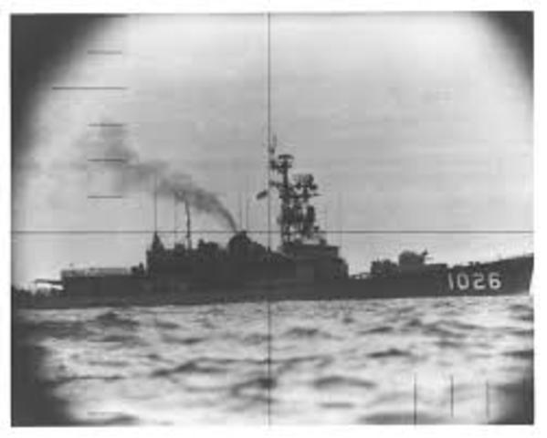 Submarino con periscopio