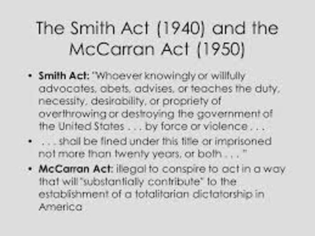 Passed the smith act