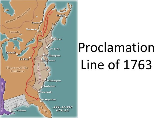 The Proclamation Line of 1763