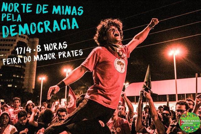 Norte de Minas pela Democracia | Panfletagem na Feirinha do Major Prates