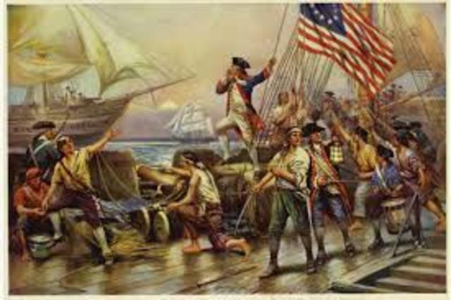 Battle of Bohamme Richard vs. Serapis